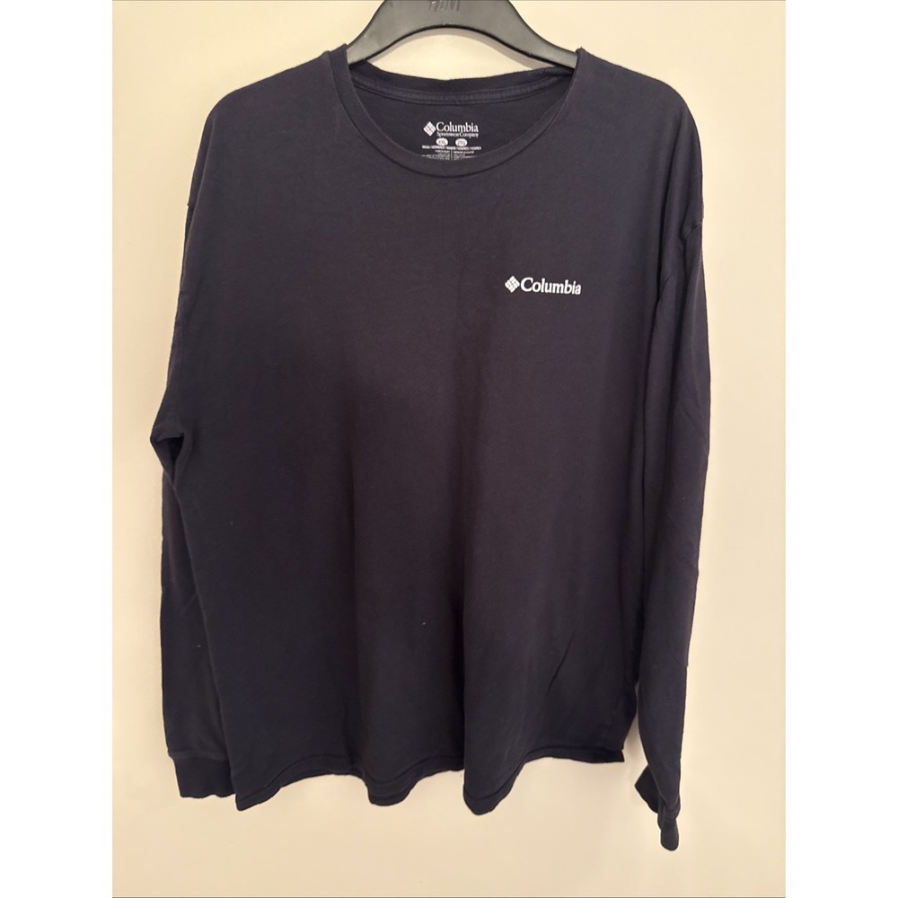Columbia Men's Long Sleeve T-Shirt, Size XXL Black‎ Big Graphic